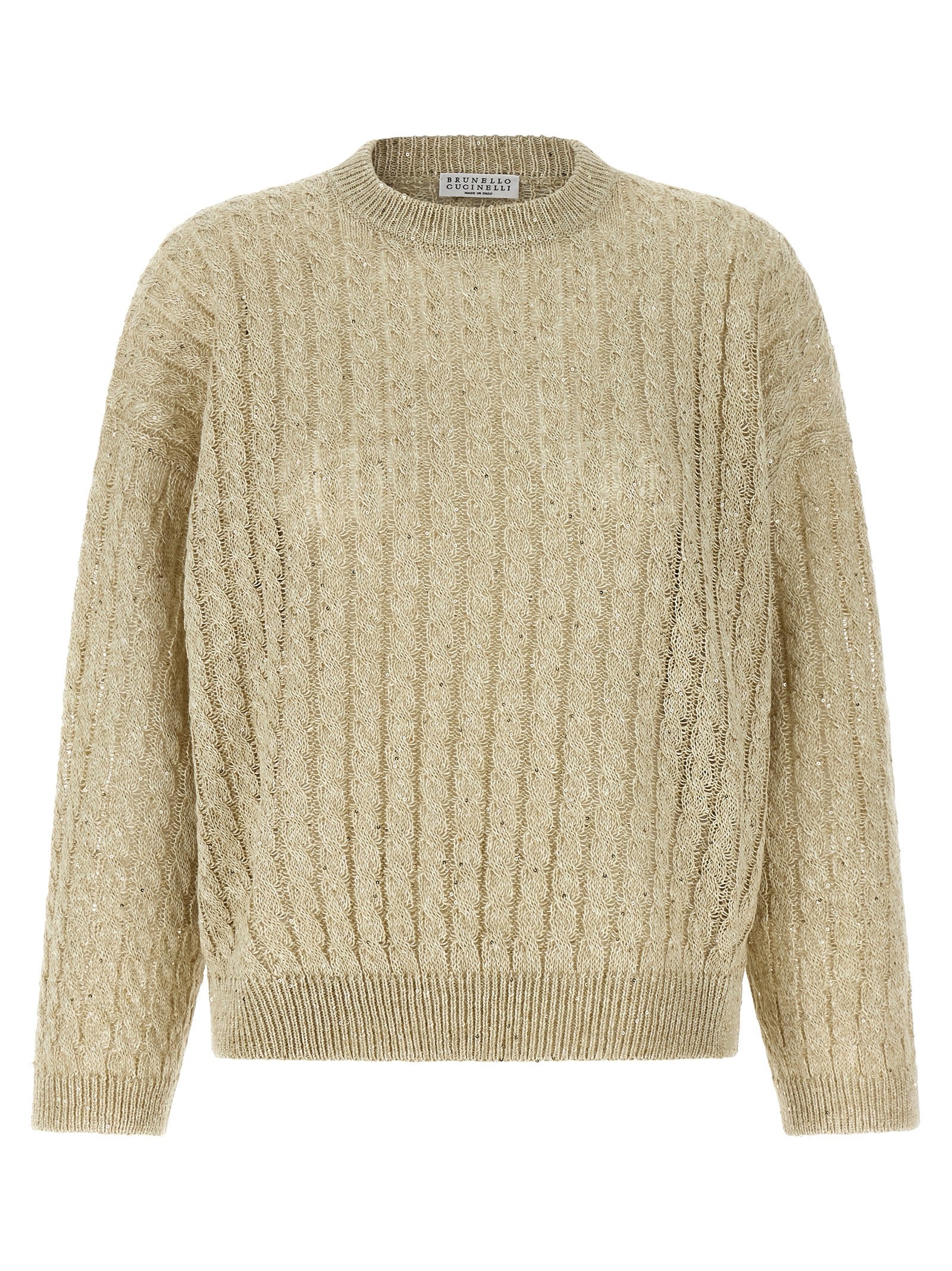 Brunello Cucinelli Dazzling Cable Sweater