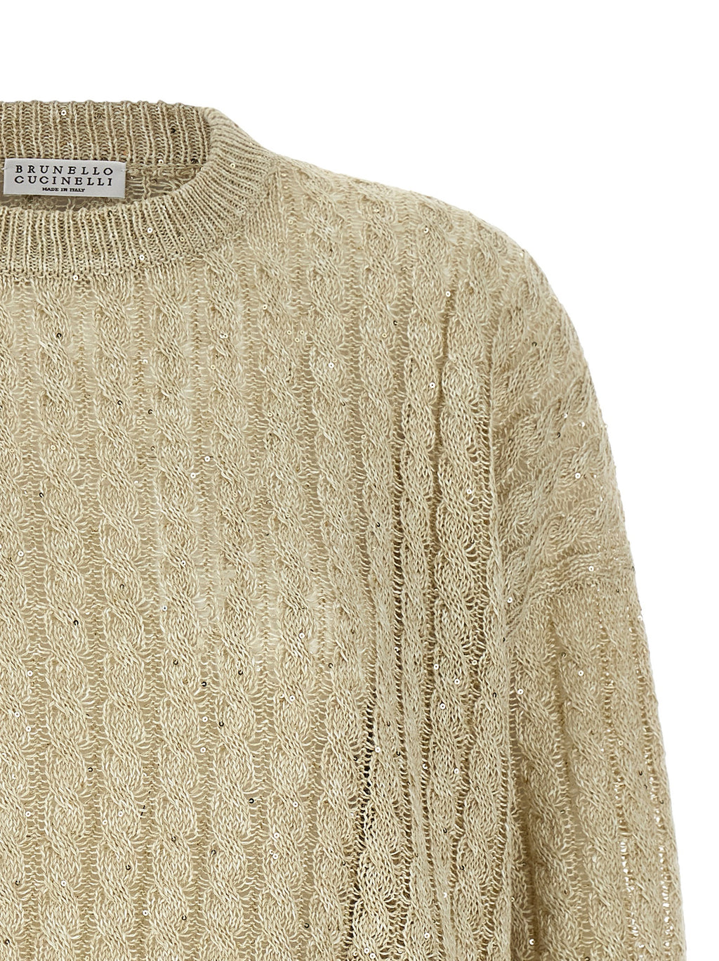 Brunello Cucinelli Dazzling Cable Sweater