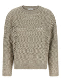 Brunello Cucinelli Dazzling Braids Sweater
