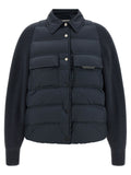 Brunello Cucinelli Shiny Flap Detail Down Jacket