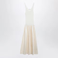 The Frankie Shop Iliya maxi dress in cream viscose and cotton