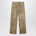 1989 STUDIO Denim Flock Carpenter pants camo