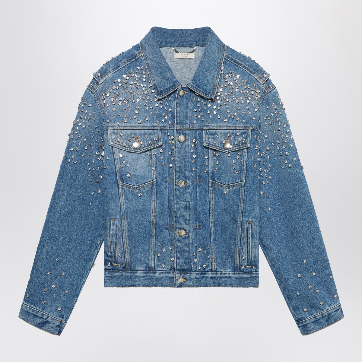 1989 STUDIO Denim Trucker Jacket Crystals blue