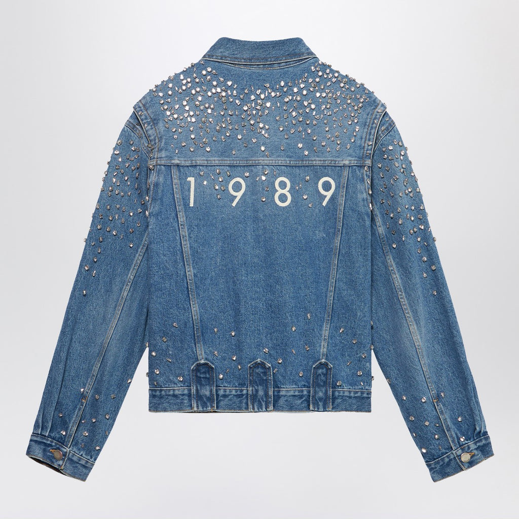 1989 STUDIO Denim Trucker Jacket Crystals blue