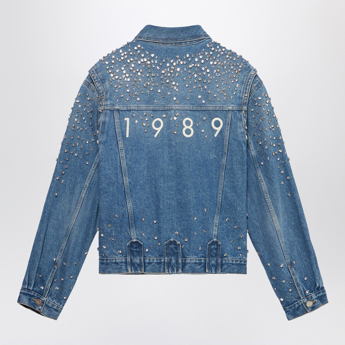 1989 STUDIO Denim Trucker Jacket Crystals blue