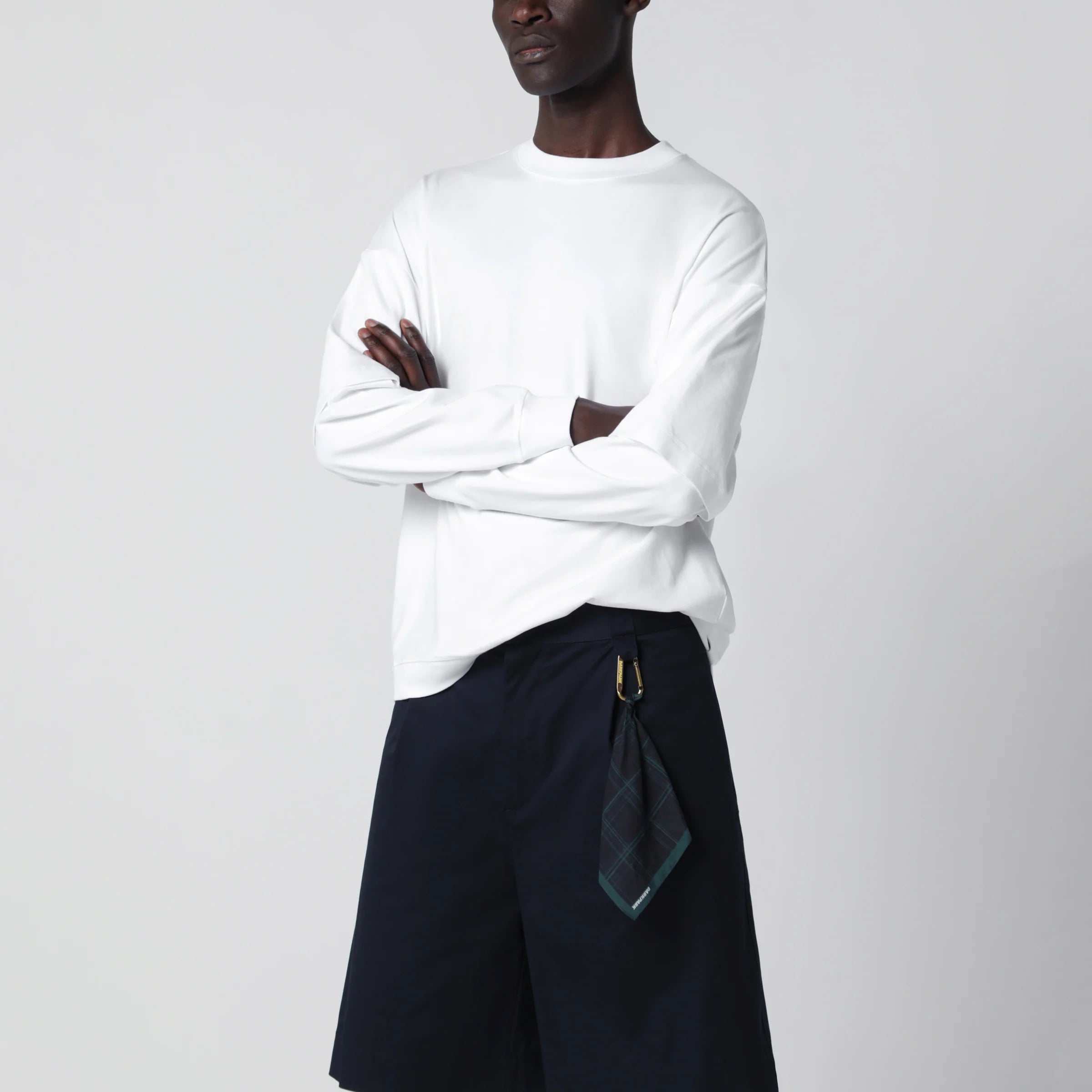 DARKPARK White Troy Double-Sleeve T-Shirt