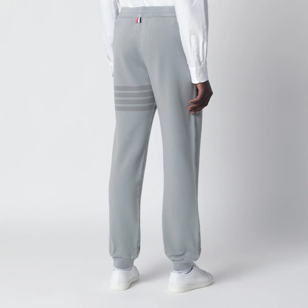 Thom Browne Grey cotton jogging trousers