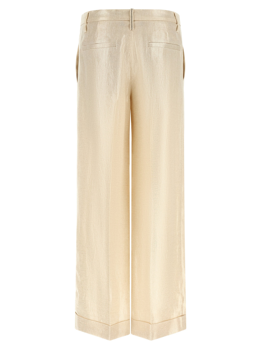 Brunello Cucinelli Lamé Linen Pants