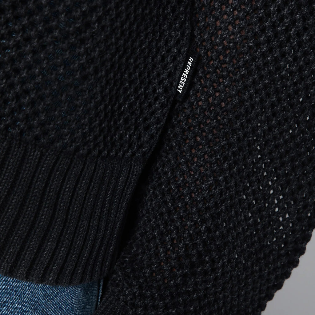 Represent Black cotton sweater