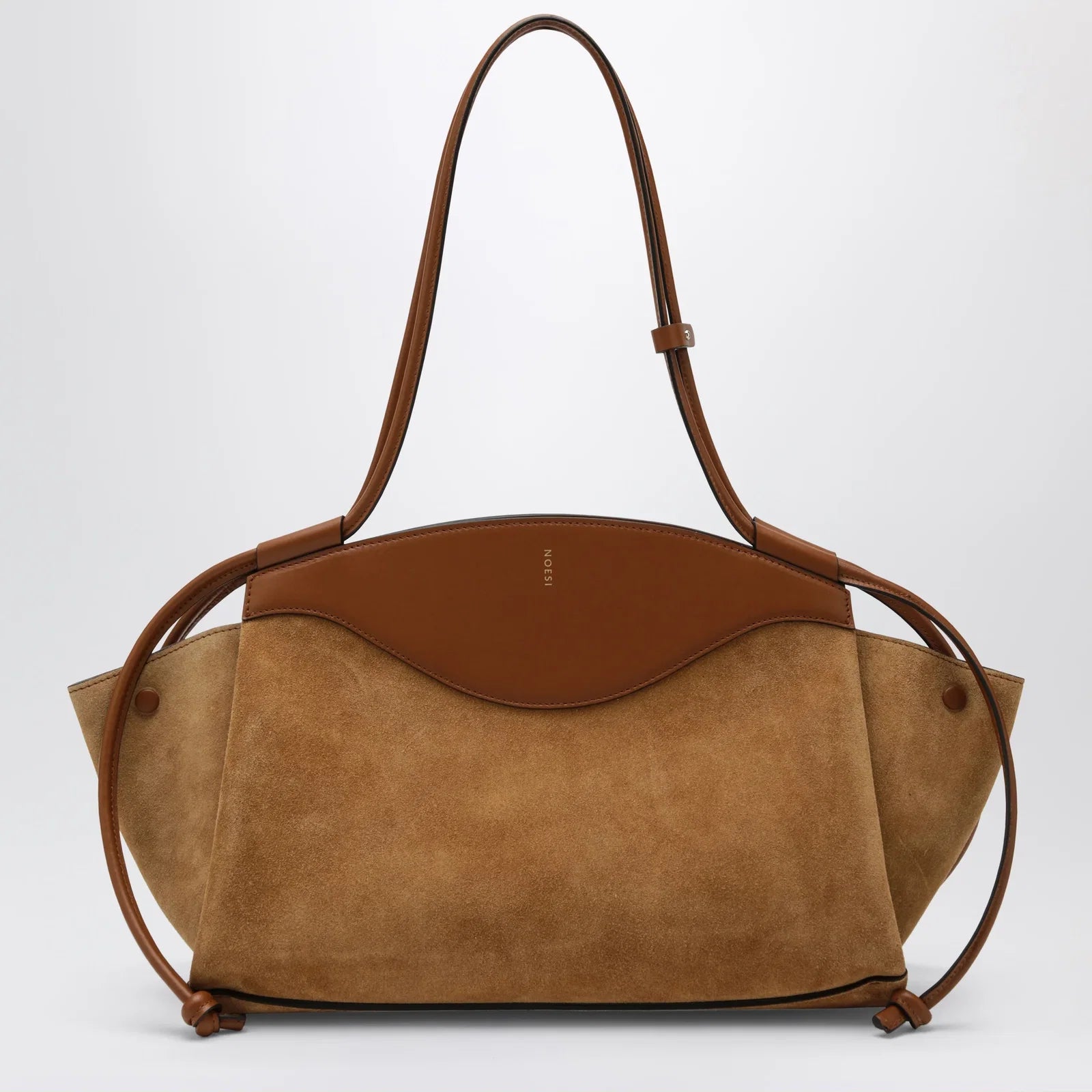 NOESI Molly cognac-colored bag in suede