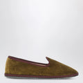 ViBi VENEZiA Friulane in olive green velvet