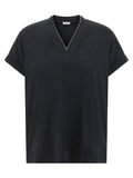 Brunello Cucinelli Shiny Trims T-shirt