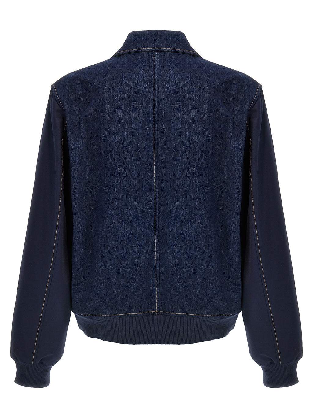 Wales Bonner The Echo Denim Varsity Jacket