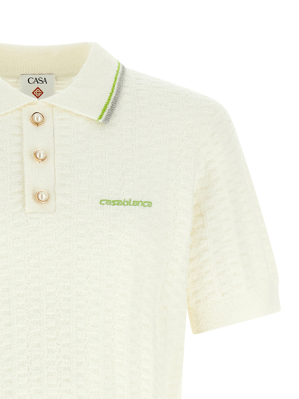 Casablanca Tennisbouclé Polo Shirt