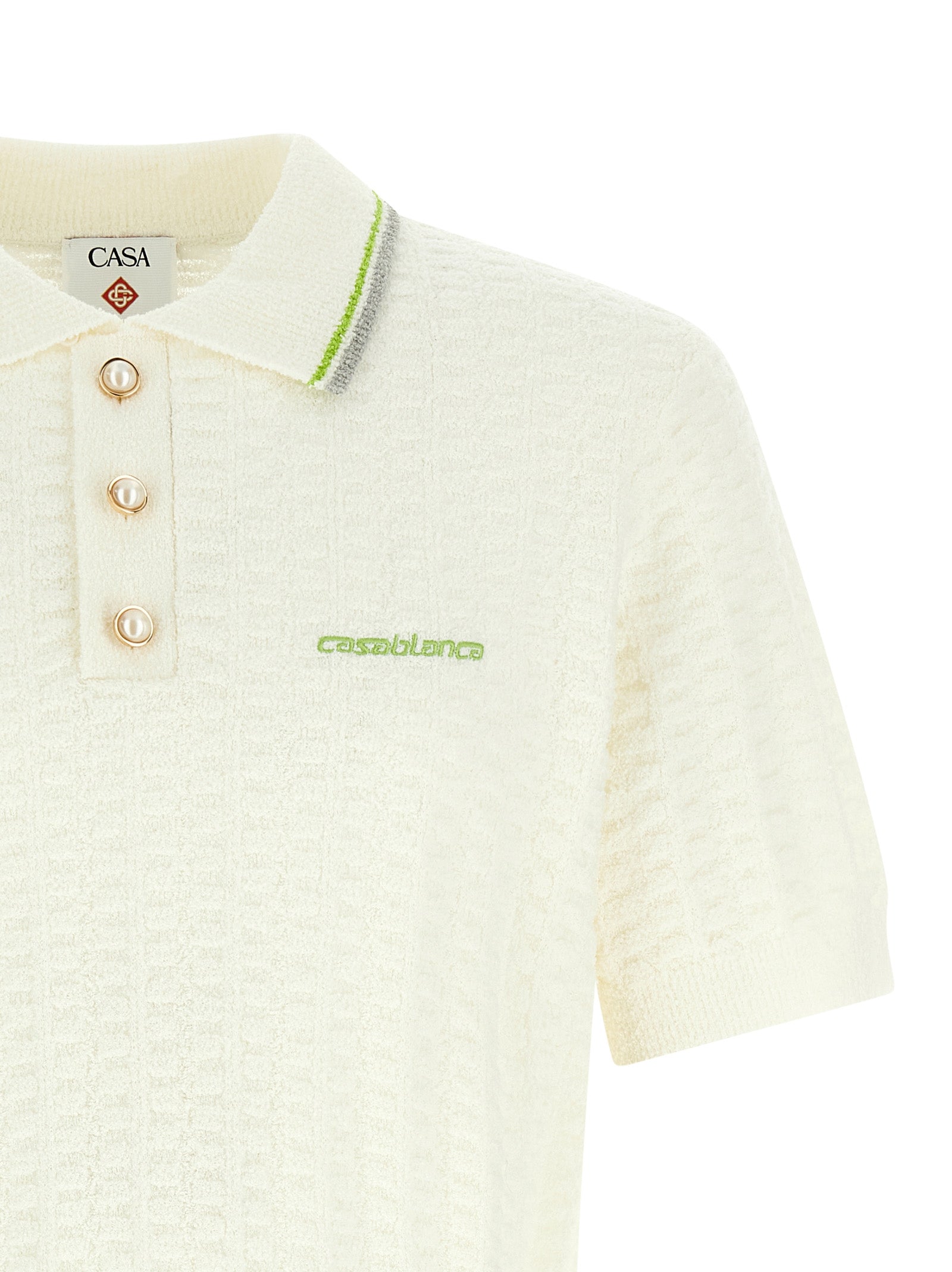 Casablanca Tennisbouclé Polo Shirt