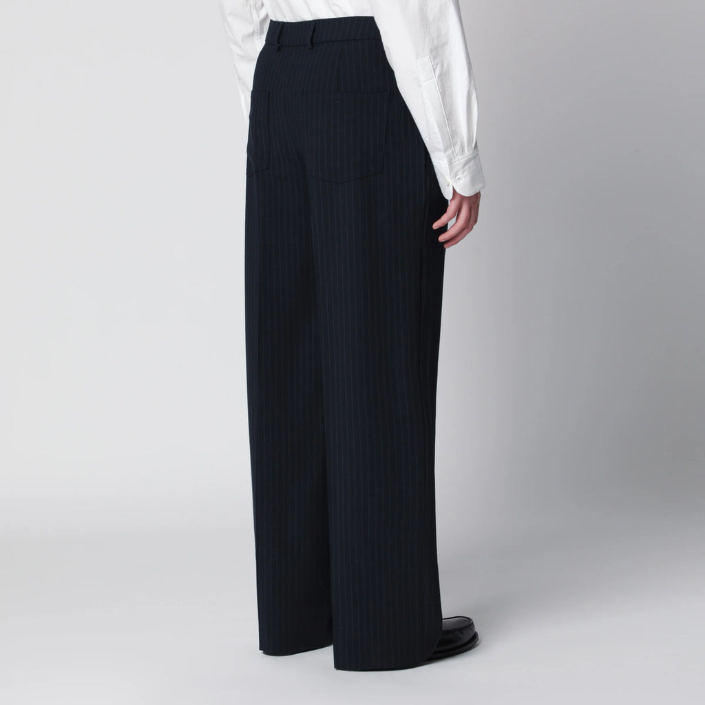 Séfr Pinstriped wool-blend trousers