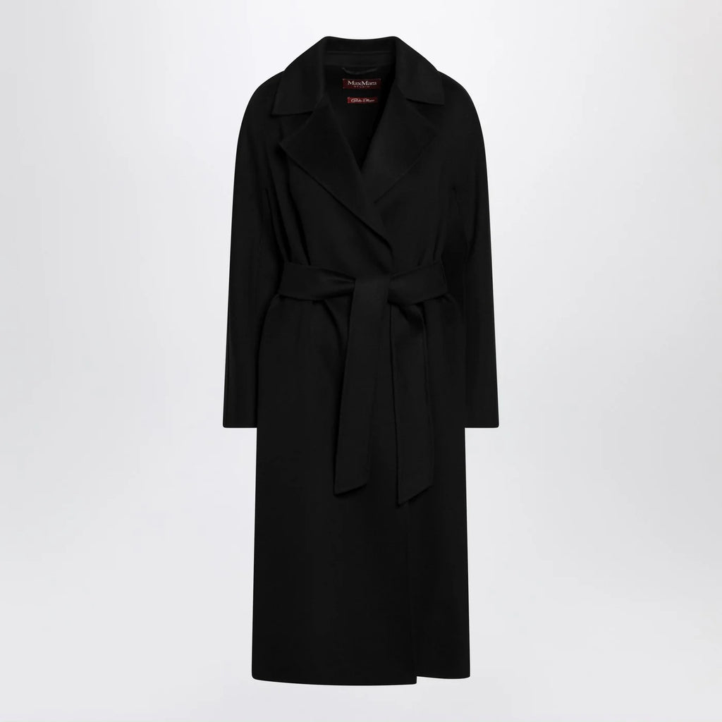 Max Mara Studio Black coat with belt