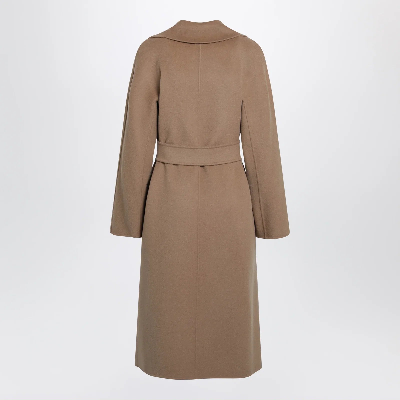 Max Mara Studio Camel belted coat in wool blend
