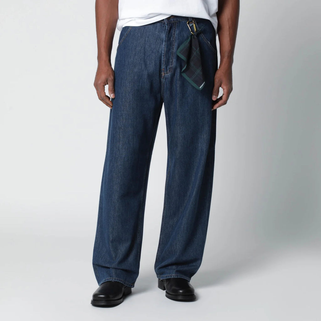 DARKPARK Indigo blue cotton-blend jeans
