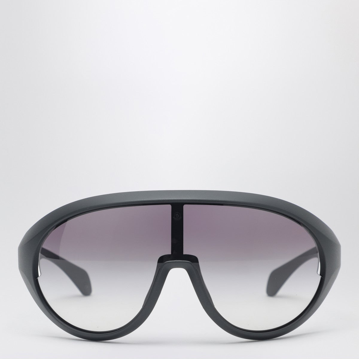 Moncler + Rick Owens Black visor sunglasses
