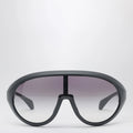 Moncler + Rick Owens Black visor sunglasses