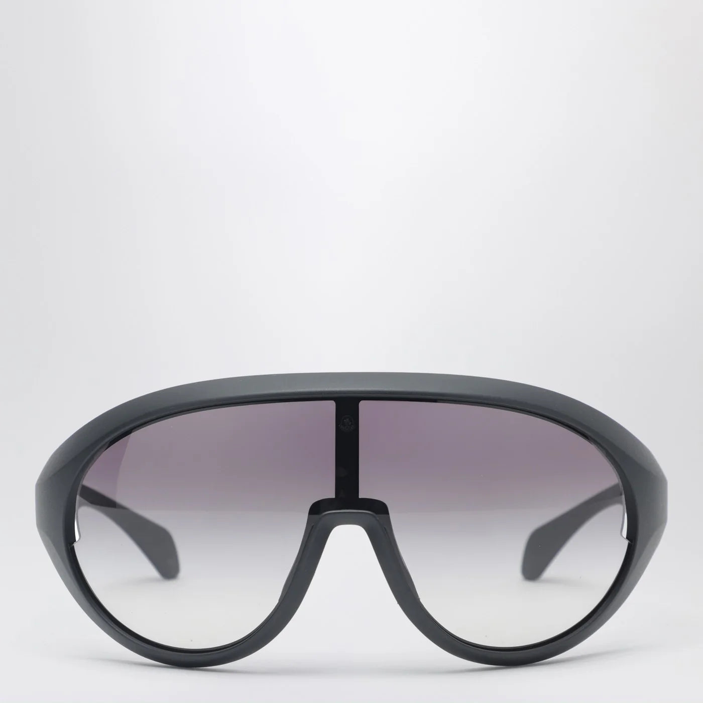 Moncler + Rick Owens Black visor sunglasses