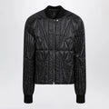 Moncler + Rick Owens Black quilted zip-up down jacket