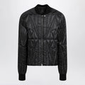 Moncler + Rick Owens Black quilted zip-up down jacket