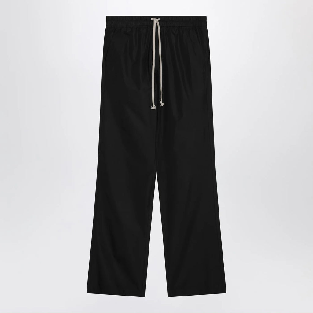 Moncler + Rick Owens Black drawstring trousers