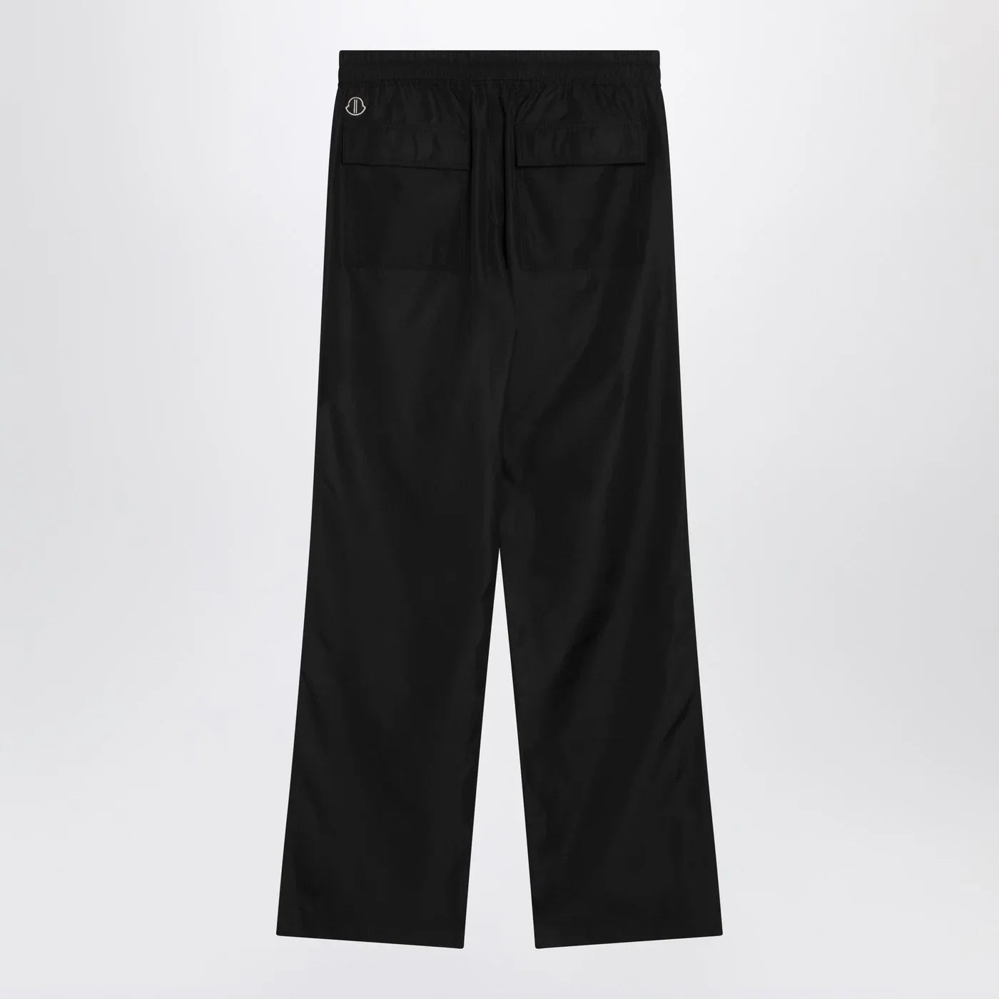 Moncler + Rick Owens Black drawstring trousers