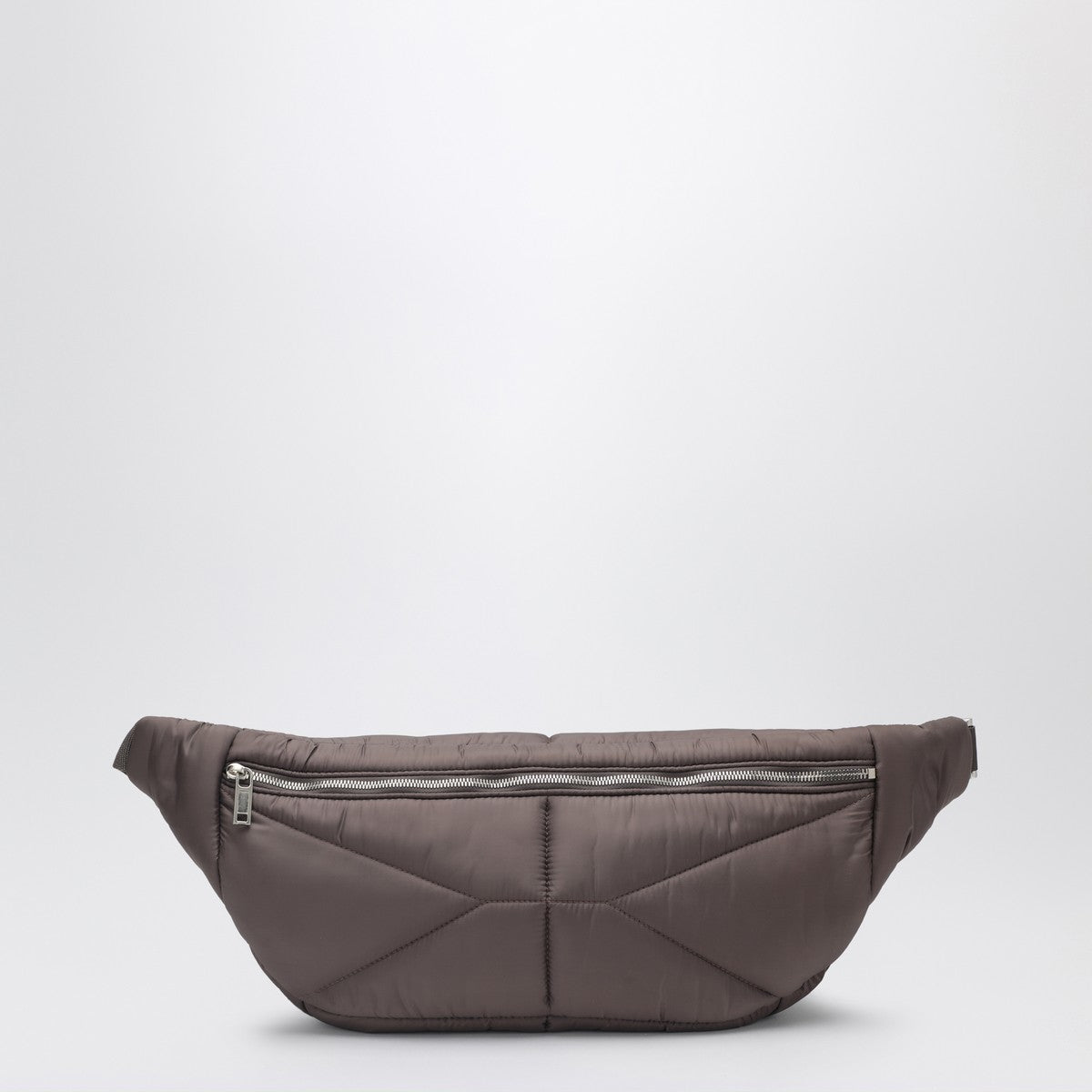 Moncler + Rick Owens Quilted belt bag in mud color
