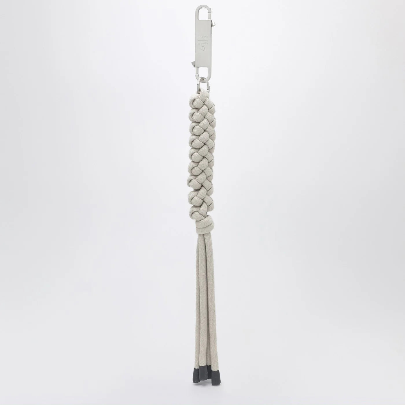 Moncler + Rick Owens Interwoven key holder in pearl color