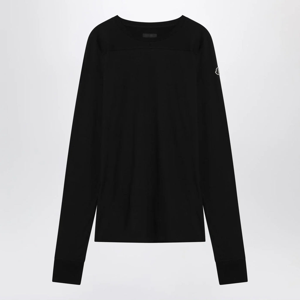 Moncler + Rick Owens Black cotton sweater