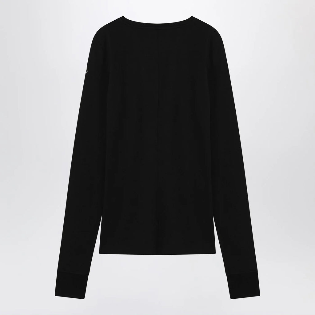 Moncler + Rick Owens Black cotton sweater