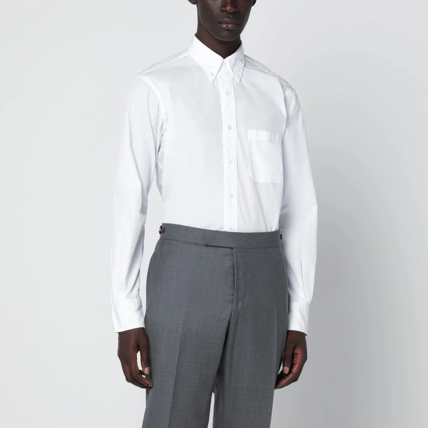 Thom Browne White button-down cotton shirt