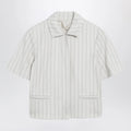 Max Mara Pinstripe piqué jersey jacket