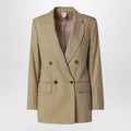 Max Mara Camel wool-blend double-breasted jacket