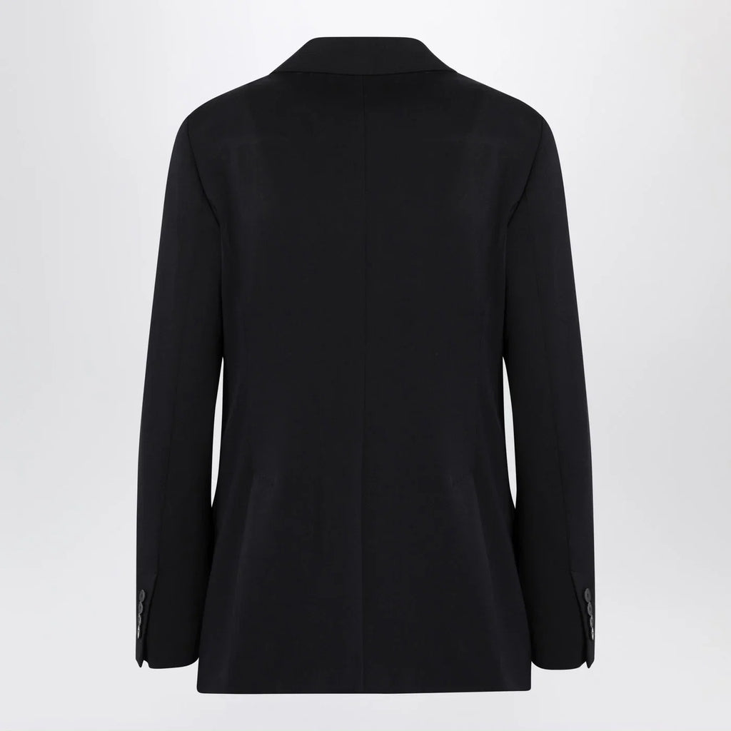 Max Mara Blue double-breasted wool jacket