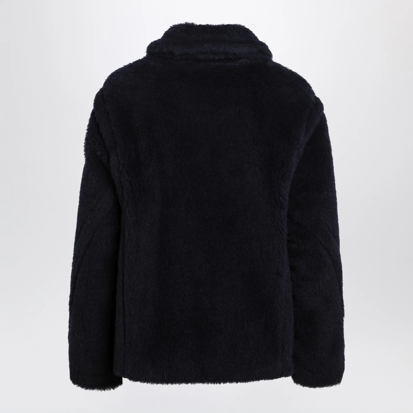 Max Mara Navy faux-fur coat