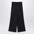 Max Mara Wide-leg blue silk trousers