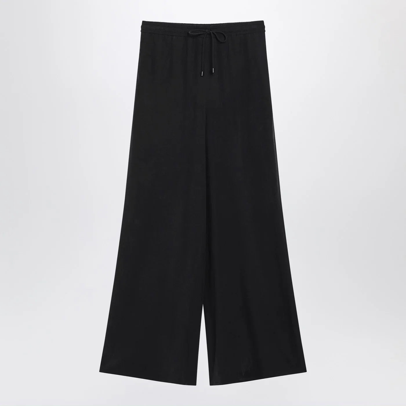 Max Mara Wide-leg blue silk trousers