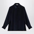 Max Mara Navy blue silk shirt