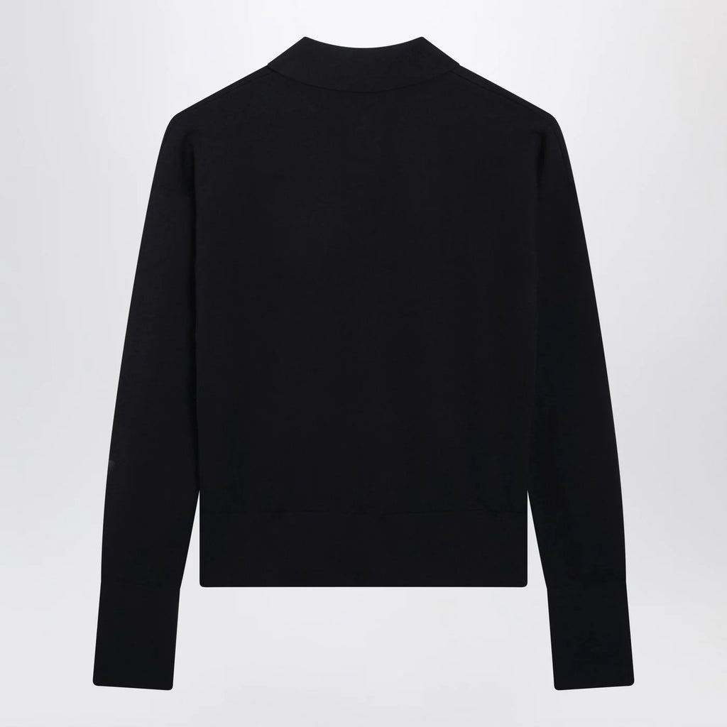 Max Mara Navy wool-blend cardigan