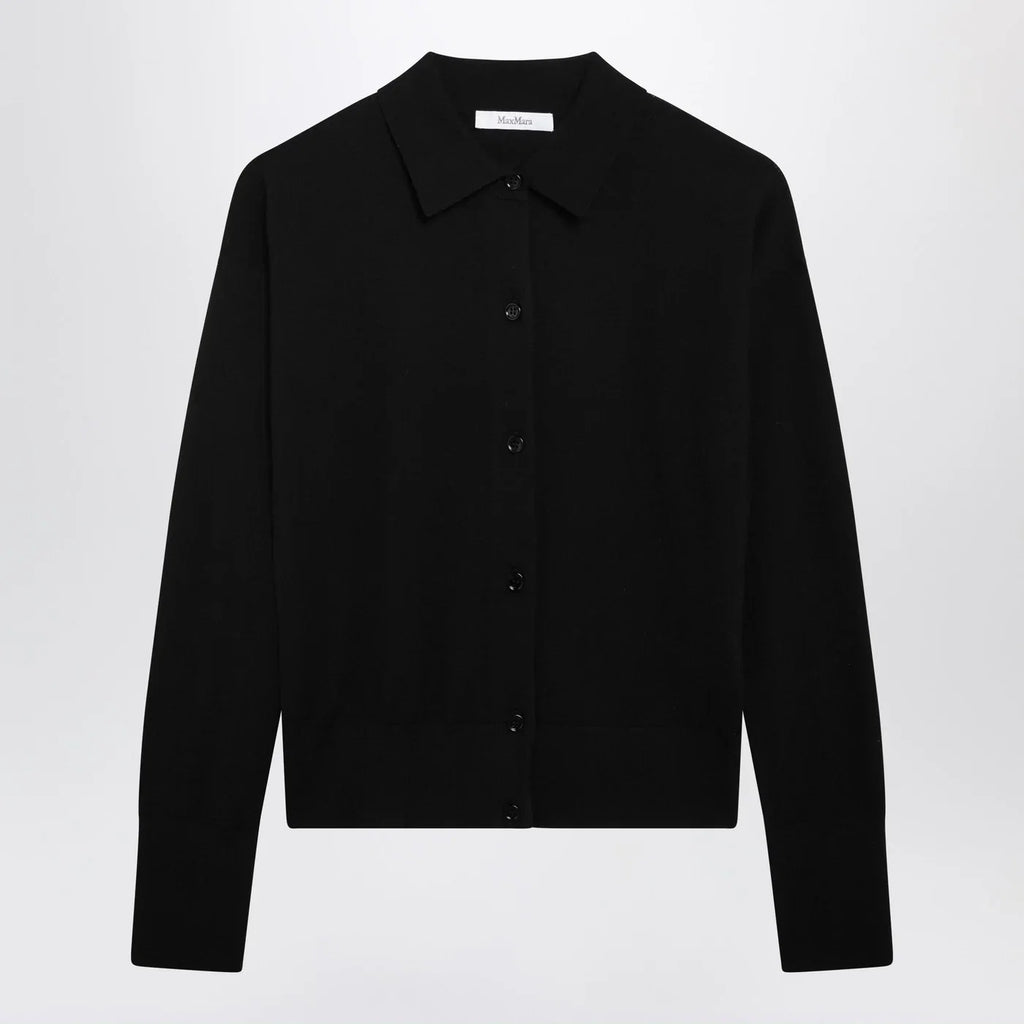 Max Mara Black wool-blend cardigan