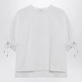 Max Mara Optical white cotton-blend jersey top