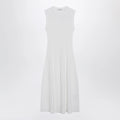 Max Mara Midi dress in white crêpe viscose