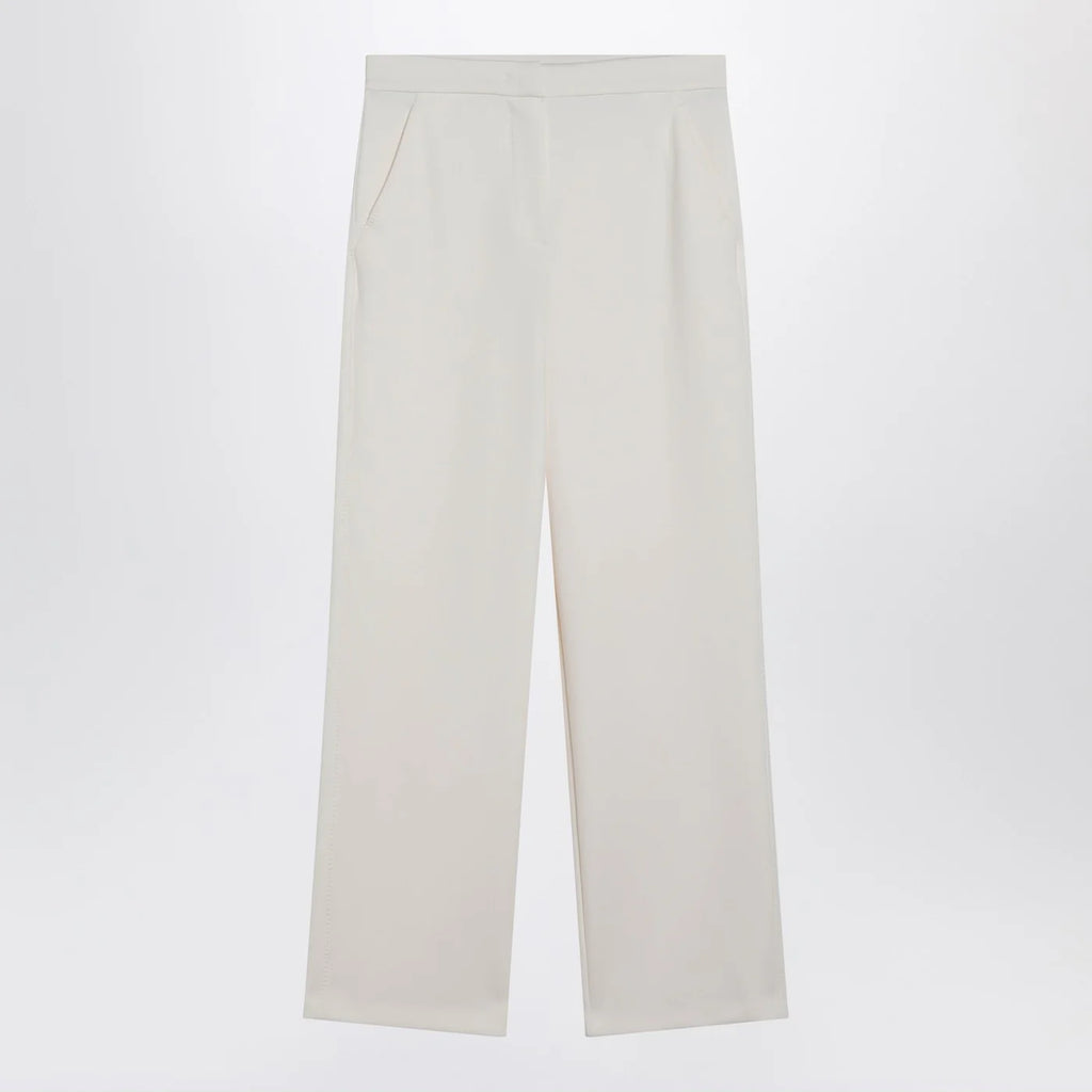 Max Mara Ivory straight-leg trousers