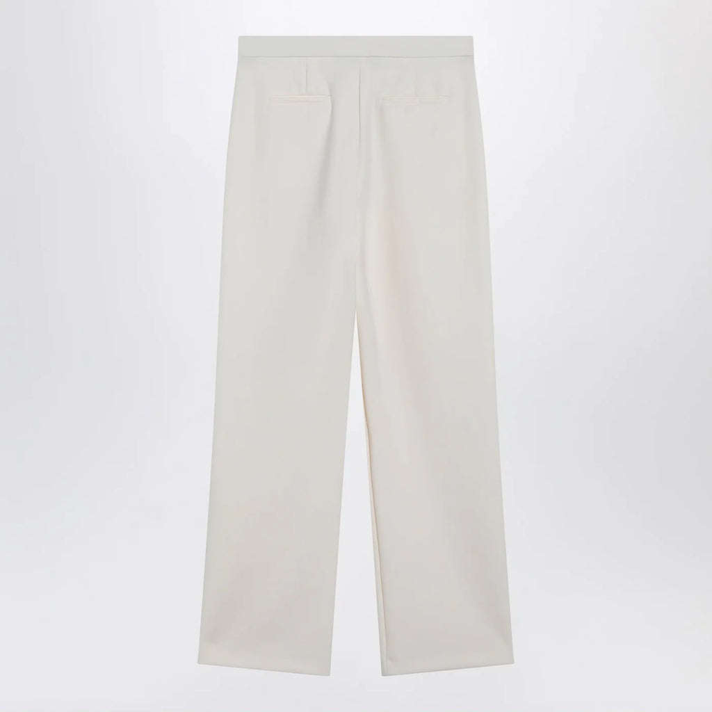 Max Mara Ivory straight-leg trousers