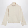 Max Mara Ivory viscose-blend zip-up sweatshirt