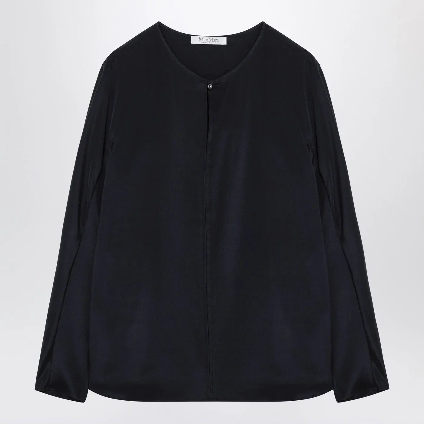 Max Mara Midnight blue silk-blend blouse
